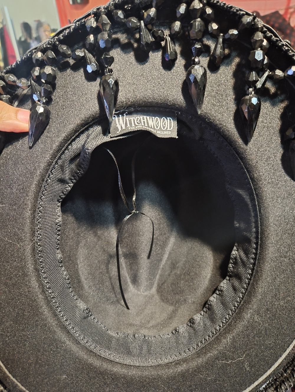 Witchwood Bags Gothic Spiked Mourning Hat - Picture 4 of 4